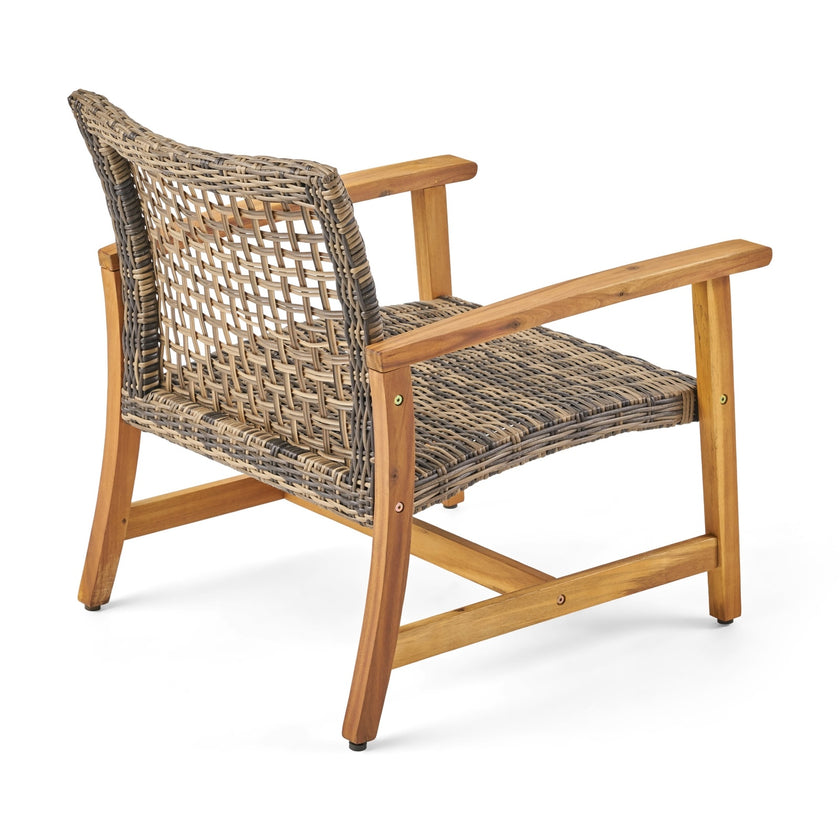 HAMPTON WOOD   WICKER CLUB CHAIR