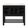 36'' Bathroom Vanity With Top Sink, Modern Bathroom Storage Cabinet With 2 Soft Closing Doors And 6 Drawers, Single Sink Bathroom Vanity