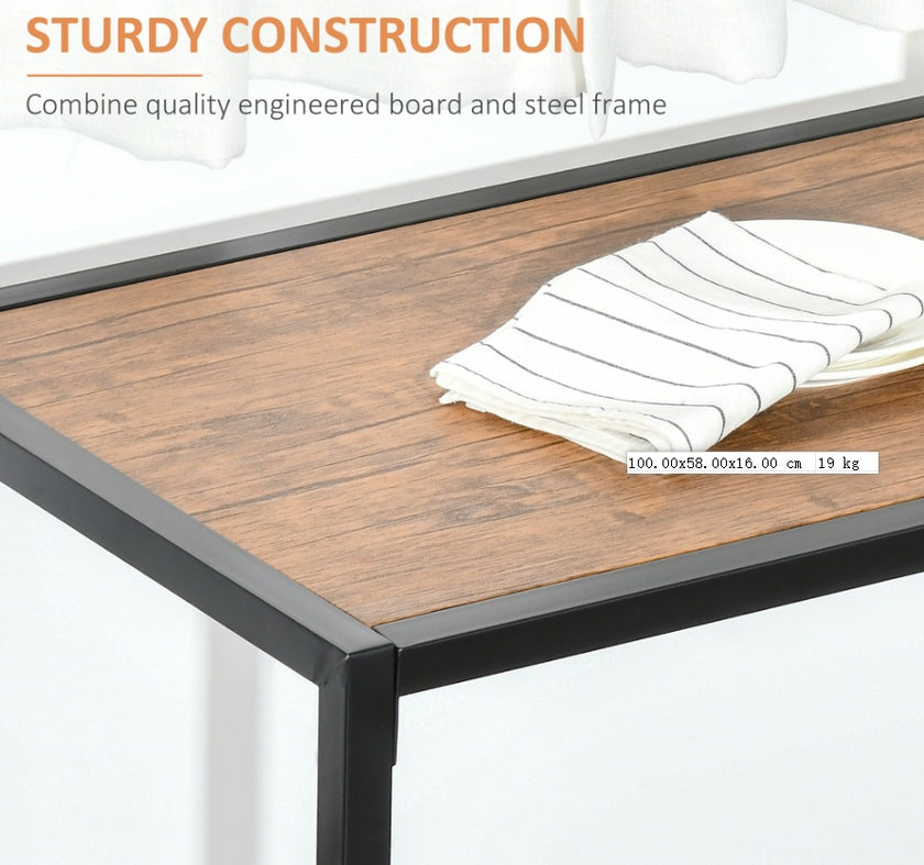 Industrial Dining Table Set For 2 Compact Kitchen Table And Chairs Rustic Brown For Small Spaces