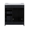 30'' Bathroom Vanity With Resin Sink Combo,Solid Wood Frame Bathroom Storage Cabinet, Freestanding Vanity Set With 3 Drawers& Soft Closing Doors