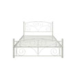 Full Size Unique Flower Sturdy System Metal Bed Frame With Headboard And Footboard