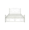Full Size Unique Flower Sturdy System Metal Bed Frame With Headboard And Footboard