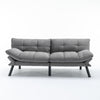 Light Grey Convertible Folding Modern Sofa Bed
