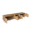 78 TV Stand For 85 75 65 Inch TV, TV Consoles For Living Room, Entertainment Center Wood TV Media With Storage