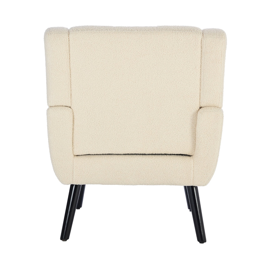 Modern Soft Teddy Material Ergonomics Accent Chair Living Room Chair Bedroom Chair Home Chair With B