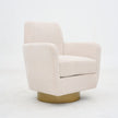 360 Degree Rotation Armchair Cotton Linen Skin Friendly Fabric Ergonomic Design Living Room Chair Bedroom Chair Living Room Chair Suitable For Indoor Home