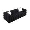 84.3 Length ,35.83 Deepth ,human Body Structure For USA People, Marshmallow Sofa,boucle Sofa ,White Color,3 Seater
