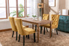 Modern High-end Plush Solid Wood Contemporary Velvet Cushioned Dining Chair