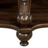22'' Retro Round End Table,Solid Wood Sofa Side Table With Shelf,Living Room Corner Table Easy Assem