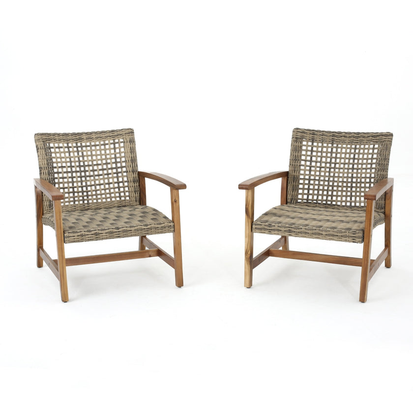 HAMPTON WOOD   WICKER CLUB CHAIR