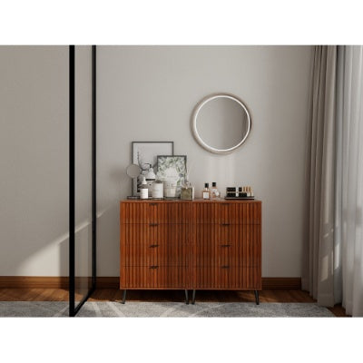 Wooden Chest Of Drawers - Spacious Storage Organizer For Bedroom Or Living Room, Modern Design With Multiple Compartments, Brown