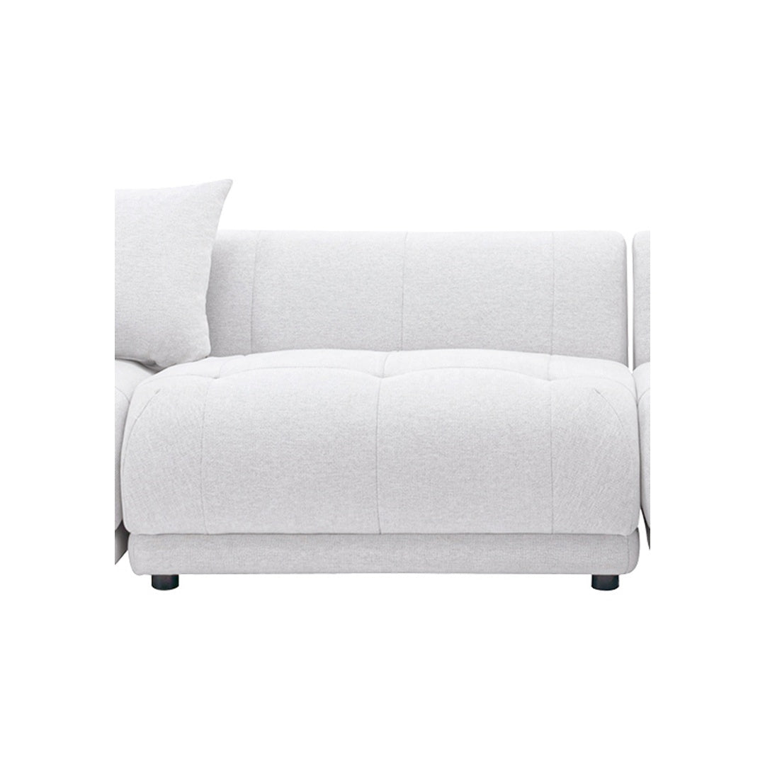 144  Sectional Couch Sofa With Ottoman,Soft Sofa Set With Ottoman For Home- Beige, Part Of Corner