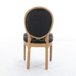 French Style Solid Wood Frame Antique Painting, PU Artificial Leather Decoration