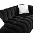 84.3 Length ,35.83 Deepth ,human Body Structure For USA People, Marshmallow Sofa,boucle Sofa ,White Color,3 Seater