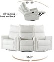 360  Swivel Rocking Recliner Chair, Nursery Glider, Modern Small Rocker
