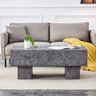Modern Simple Gray Texture MDF Coffee Table  43.3x21.6x17.2 Practical Model.Making It An Ideal Addition To Any Living Room Or Apartment