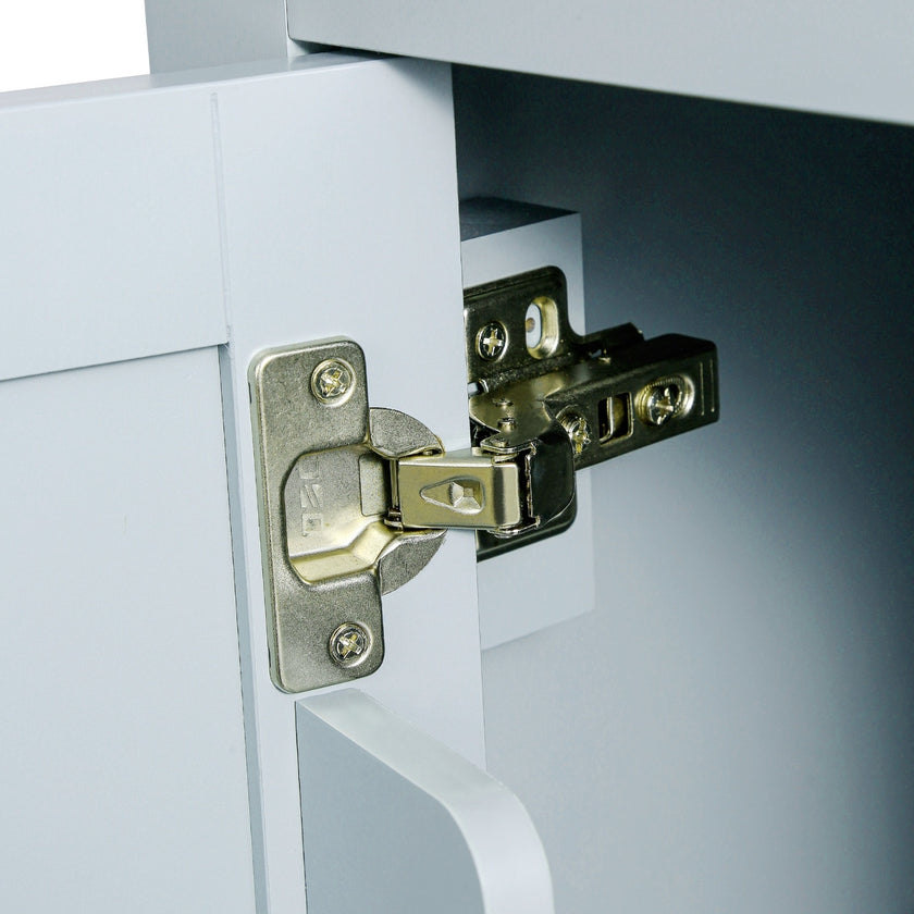 Kitchen Cart With Rubberwood Drop-Leaf Countertop, Cabinet, Storage Racks