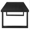 Contemporary 5pc Dining Gray Chairs - Rubbed Charcoal Wood, Gold Accents
