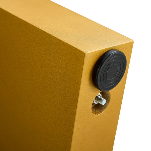 Modern Minimalist Tempered Glass With Sticker Desktop Coffee Table And Dining Table, Paired With Golden MDF Decorative Columns. Computer Desk. Game Table. CT-1546