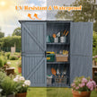 The Storage Shed Is Made Of A Sturdy Metal Frame And Durable Fir Wood, Which Is Sturdy And Durable. The Entire Frame Is Weather-resistant, Making It An Ideal Choice For Your Outdoor Living Space. The