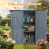The Storage Shed Is Made Of A Sturdy Metal Frame And Durable Fir Wood, Which Is Sturdy And Durable. The Entire Frame Is Weather-resistant, Making It An Ideal Choice For Your Outdoor Living Space. The