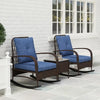 Rattan Chaise Lounge Chair, Wicker Patio Furniture Set