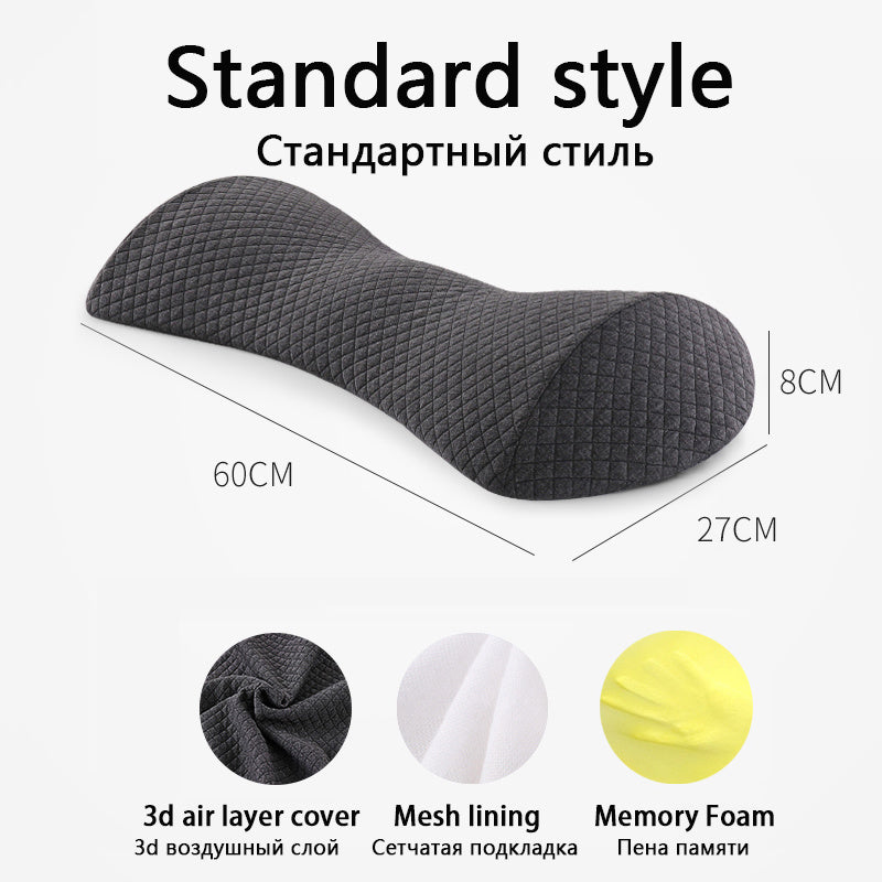 Pregnant Woman Sleeping On Bed To Support Lumbar Cushion