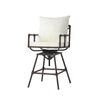 Outdoor Terrace Rotating Soft Cushion Adjustable Height Bar Stool Adjustable Height