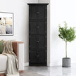 High Storage Cabinet With Door And 4 Shelves