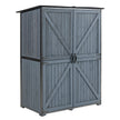 The Storage Shed Is Made Of A Sturdy Metal Frame And Durable Fir Wood, Which Is Sturdy And Durable. The Entire Frame Is Weather-resistant, Making It An Ideal Choice For Your Outdoor Living Space. The