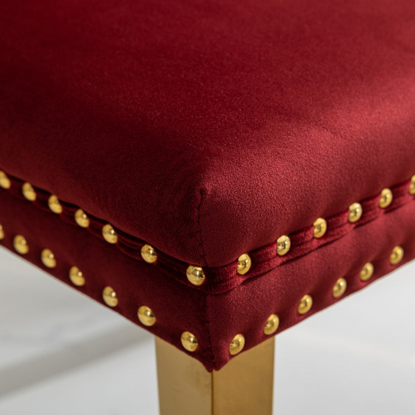 Nikki  Modern, High-end Tufted Solid Wood Contemporary Velvet Upholstered Dining Chair Wit