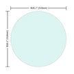 20  Round Tempered Glass Table Top 1 4  Thick Polished Edge