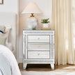 21.5 Inch X15.8 InchX26.8 InchSilver Mirror Three Drawer Cabinet,Multi Functional Storage Cabinet