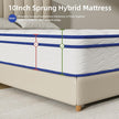Single Bed Mattress, Single Bed Hybrid Mattress, Boxed, Medium Firm Memory Foam And Spring Mattress, Stress Relief And Motion Isolation, Fiberglass Mattress, CertiPUR-US Certifie