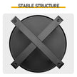 46x46x41.5cm  Round Table  Black  Cross Leg  Courtyard Iron Edge Table