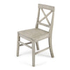 Acacia Wood Dining Chairs, Light Grey Wash, 21D X 17.75W X 35.5H Inch  Set Of 2