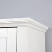 Bathroom Floor Cabinet 2 Doors 6 Shelves Wooden Storage 15.75x11.81