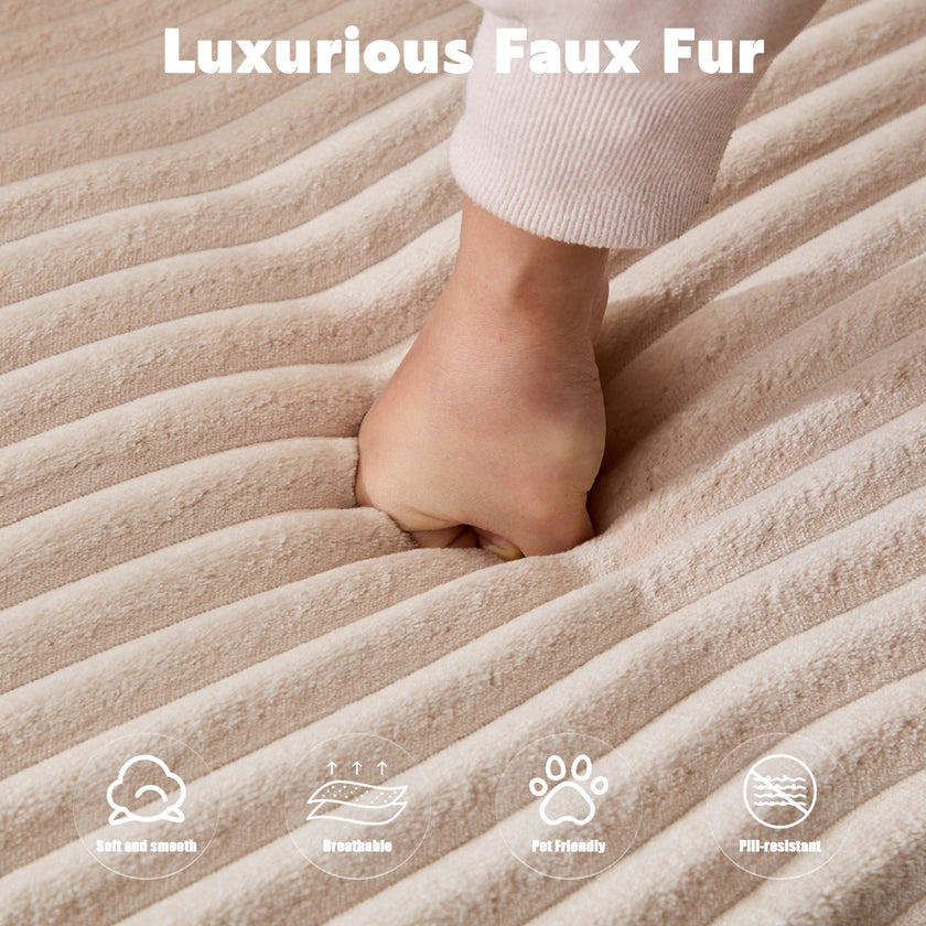 L-Shaped Compression Sofa Bed, Convertible Sectional Sofa With Pillow Back Support - Foldable Floor Couch Lounger, Corduroy Fabric Futon Sleeper For Living Room, Bedroom, Game Room