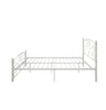 Full Size Unique Flower Sturdy System Metal Bed Frame With Headboard And Footboard