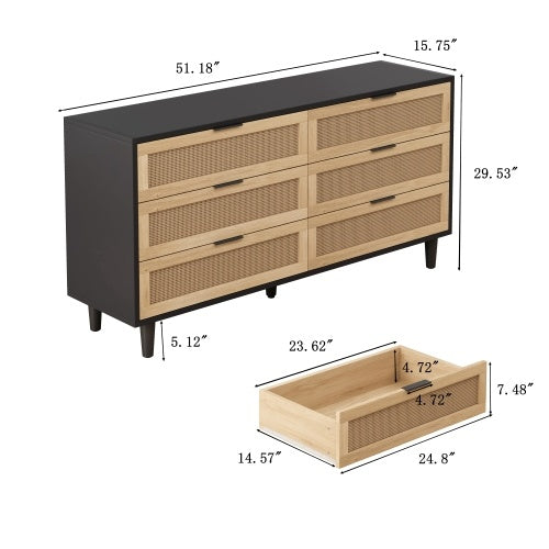Rattan Drawer Lockers,