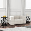 2 Piece Vintage Industrial Wheel Design Side Table, Round Accent Table With Metal Frame, Rustic Coffee Table For Living Room, Bedroom, And Office
