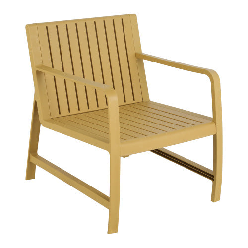 2-Piece Indoo Outdoor Furniture Set 1 Chairs & 1 Coffee Tables Waterproof PP Material - Easy Assembly Patio Conversation Set