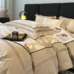 Light Luxury High-grade Yarn-dyed Four-piece Jacquard Beddings