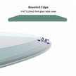 36 Round Tempered Glass Table Top 1 2  Thick Beveled Polished Edge