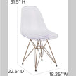 2 Transparent Dining Chairs