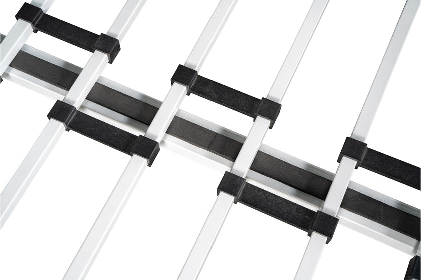 Metal Twin Over Full Bunk Bed With Trundle, Heavy-Duty, Noise Reduced, Guardrail