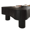 Lift Top Coffee Table For Living Room 42  Fluted Panel Hidden Storage, Silent Hydraulic Lift, Curved Safety Corners, 5 Min Assembly 27W X 13  18.9H, Black