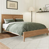 Modern Solid Wood Full Size Platform Bed With Sturdy Wooden Slats Support,No Box Spring Needed, Seadrift