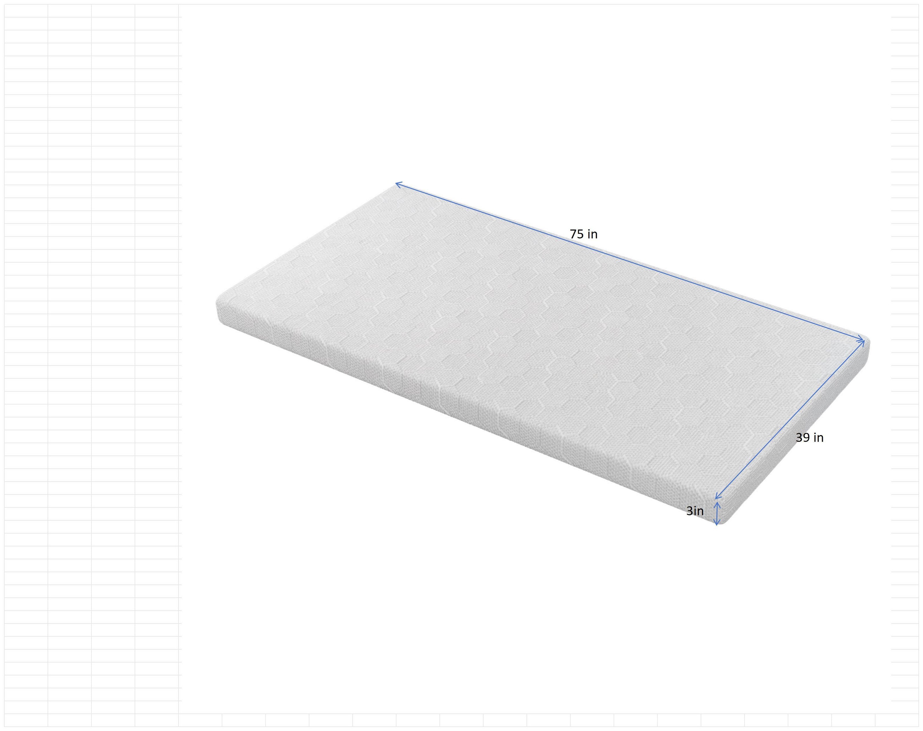 3-inch Memory Sponge Mattress Brings You Comfortable Sleep And Is Suitable For Various Scenarios