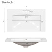 30'' Bathroom Vanity With Resin Sink Combo,Solid Wood Frame Bathroom Storage Cabinet, Freestanding Vanity Set With 3 Drawers& Soft Closing Doors